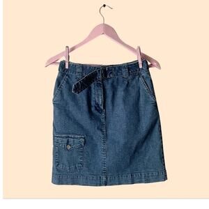 Talbots Vintage Denim Skirt Size 2 Petite